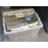 A box of aircraft magazines