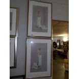 A pair of framed and glazed limited edition prints 'Molly I & II'