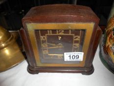 A bakelite mantel clock