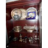 A mixed lot of silver plate