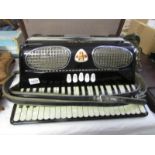 An Italian excelsior camilleri standard model piano accordion