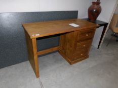 A pine desk