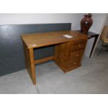 A pine desk