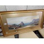 A watercolour coastal scene signed J Rushmere 1929