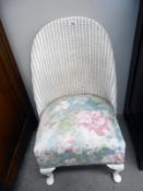 A Lloyd Loom bedroom chair