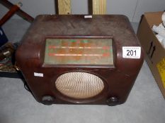 A vintage radio