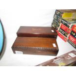 2 rosewood glove boxes (1 German)