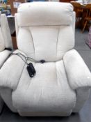 An electric recliner chair