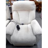 An electric recliner chair