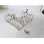 2 silver toast racks