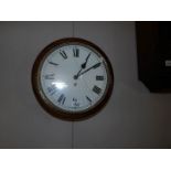 A Fusee wall clock in working order but pendulum needs new feather