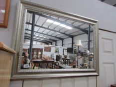 A framed mirror