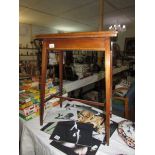 An Edwardian inlaid fold over card table