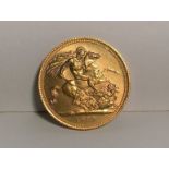 An Elizabeth II 1979 gold sovereign,