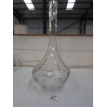 A Baccarat glass specimen vase