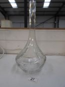 A Baccarat glass specimen vase