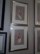 A pair of framed and glazed limited edition prints 'Daniella I & II' by Kay Boyce,