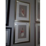 A pair of framed and glazed limited edition prints 'Daniella I & II' by Kay Boyce,