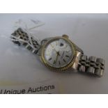 A Rolex Ladies oyster wrist watch (in need of repair)