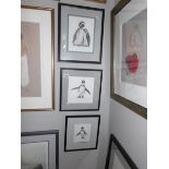 3 framed and glazed limited edition Penguin prints by Gary Hodges,