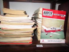 A quantity of Airfix model magazines