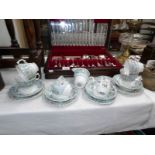 19 pieces of Colclough tea ware