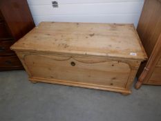 A pine blanket box