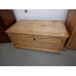 A pine blanket box