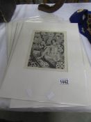 9 Henri Matisse monochrome prints, circa 1930, all approximately 16" x 12",