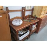 A pair of pine side tables with drawers