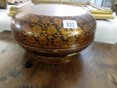A large oriental lacquered box,