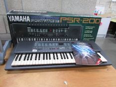 A Yamaha portatone electronic keyboard