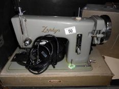 A Zephyr sewing machine