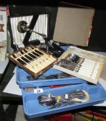 A mixed lot of cutlery including cased sets