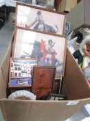 A box of assorted pictures