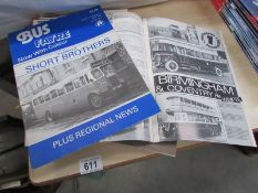 A quantity of old bus magazines