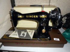 A Singer sewing machine