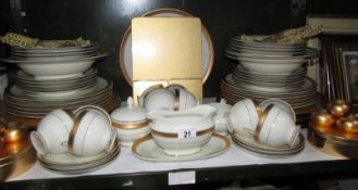 A mixed lot of 'Mikasa' gold rimmed tea ware etc.