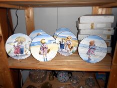 6 Royal Worcester 'One Glorious Summer' collection cabinet plates