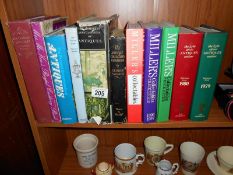 A quantity of antique reference books including Millers and Lyle