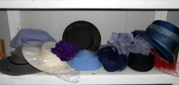 A quantity of vintage hats