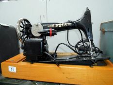 A singer sewing machine