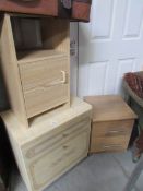 2 bedside cabinets and a small chest
