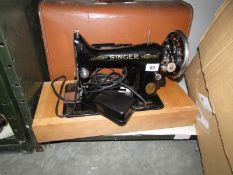 A Singer sewing machine