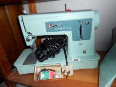 An electric Singer sewing machine