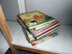 A quantity of children's annuals including Rupert