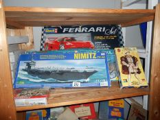 A mixed lot of plastic model kits