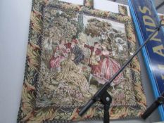 A tapestry wall hanging