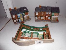 3 Coronation Street collectibles by John Hine studios including #1, #7, #9, #13 Coronation Street,