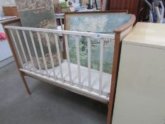 A child's cot